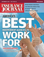 Insurance Journal cover - Best Insurance Agencies to Work For