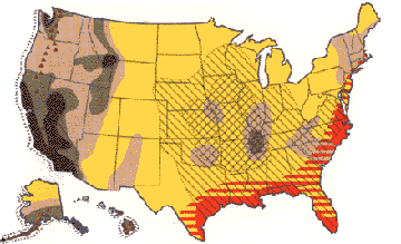 Natural disaster risk profile map