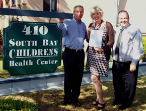 Presenting $1,000 to South Bay Children's Health Center